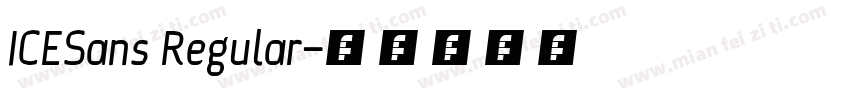 ICESans Regular字体转换